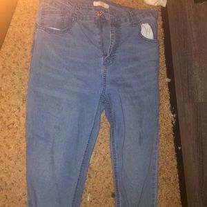 Forever 21 not ripped acid washed jeans